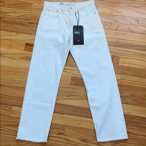 LEVI Wedgie Fit White Jeans
